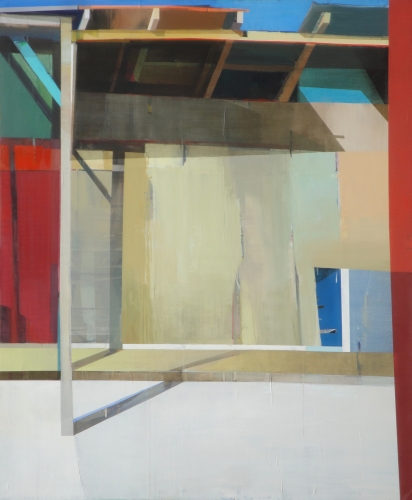 A quiet town # 171, Oil on canvas, 72” x 60”   