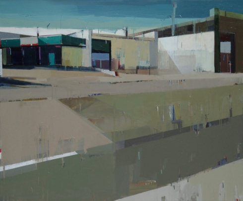 A quiet town # 56, Oil on canvas, 60” x 72”, 2009