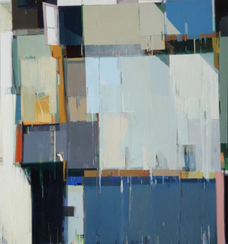 A quiet town # 58, Oil on canvas, 72” x 60”, 2009