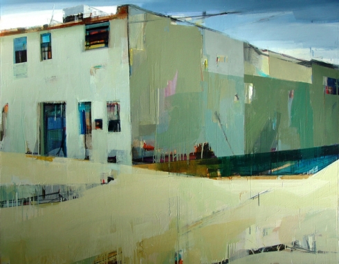 A quiet town # 11, Oil on canvas, 72” x 92”, 2007 