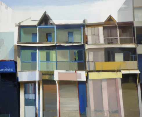 A quiet town #138, Oil on canvas, 60” x 72”, 2015