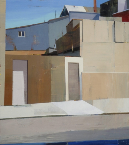 A quiet town #144, Oil on canvas, 54” x 48”, 2016   