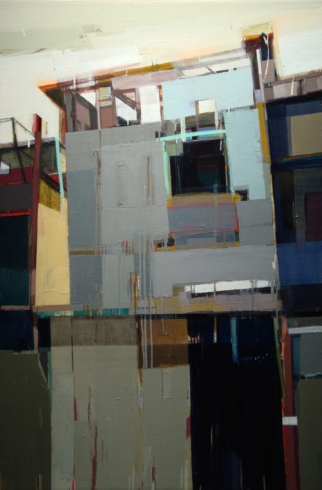 A quiet town # 47, Oil on canvas, 72” x 48”, 2008