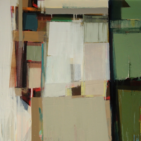 A quiet town # 48, Oil on canvas, 30” x 30”, 2008