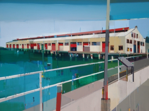 A quiet town # 93, Oil on canvas, 60” x 80”, 2010