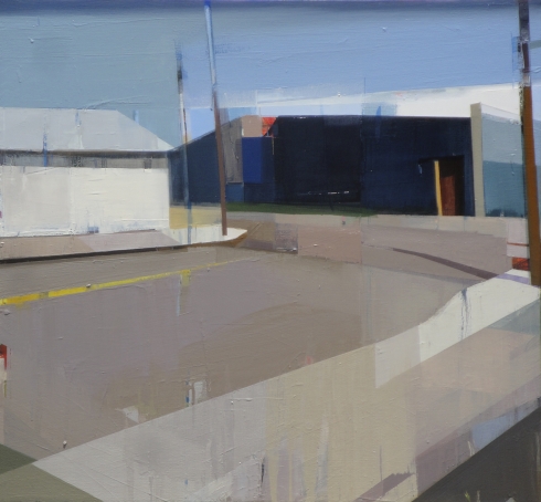  A quiet town # 114, Oil on canvas, 41” x 44”, 2012 