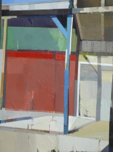  A quiet town # 122, Oil on canvas, 48” x 36”, 2012 