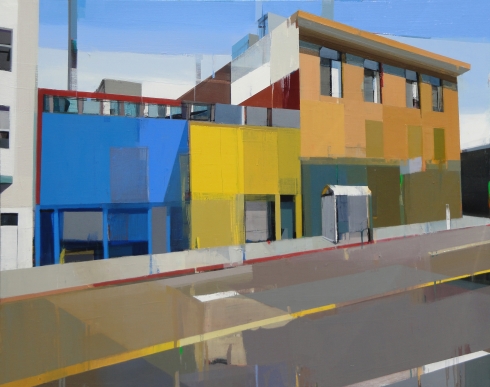 A quiet town # 106, Oil on canvas, 40” x 50”, 2011   