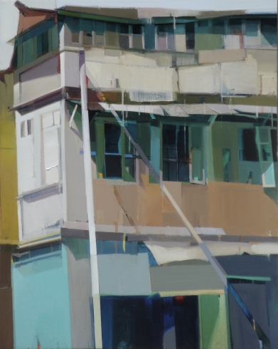 A quiet town # 115, Oil on canvas, 52” x 42”, 2012 