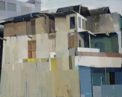  A quiet town # 118, Oil on canvas, 69” x 85”, 2012 