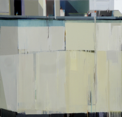 A quiet town # 119, Oil on canvas, 52” x 54”, 2012 