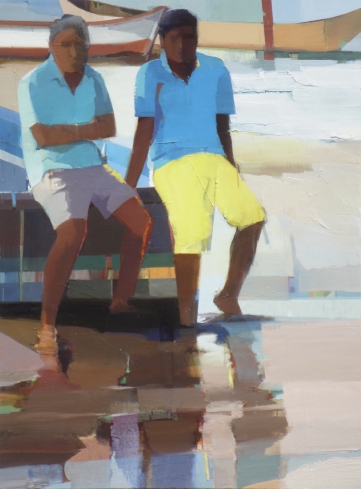 Fishermen, Oil on canvas, 48” x 36”, 2013         