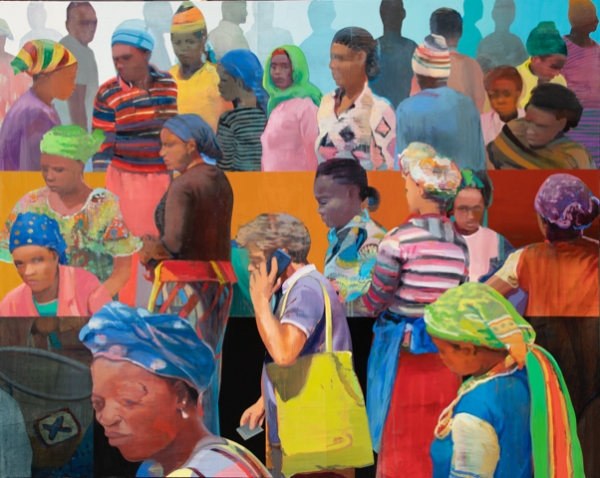 Market # 32, Oil on canvas, 48” x 60"