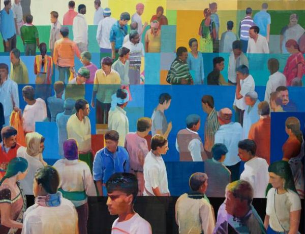 Market # 34,Oil on canvas, 70” x 90”