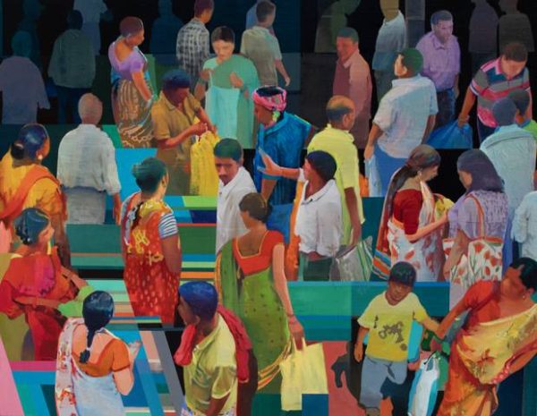 Market # 35, Oil on canvas, 71” x 91”