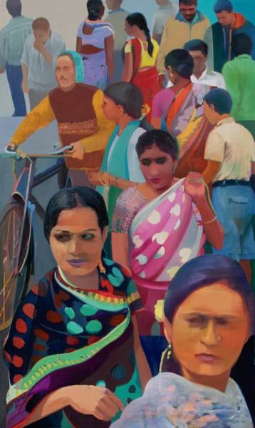 Market #36, Oil on canvas, 60” x 36”