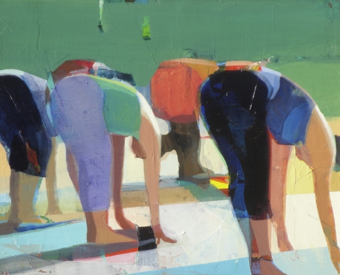 Yoga # 2, Oil on panel, 16” x 20”, 2016   