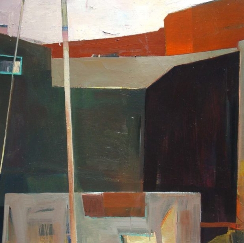 Brown house, Oil on canvas, 36” x 36’’, 2005