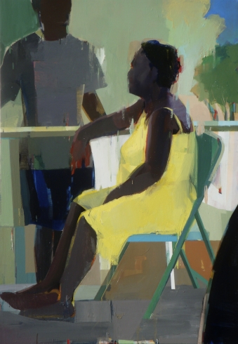 Hanging out, Oil on canvas, 60” x 42”, 2012    