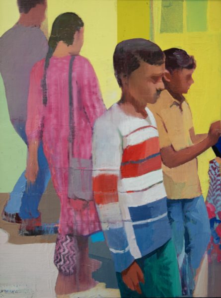 Market # 32, Oil on panel, 16” x 12”