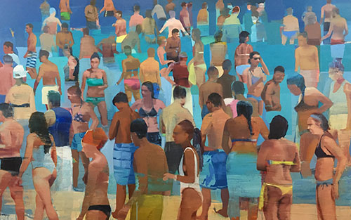 Summer Vacation, Oil on canvas, 48” x 75"     